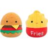 imageSquishmallows Original FlipAMallows 8in Chicken and Waffles Flippable Plush  Official Jazwares Product LittleCheeseburger  French Fries