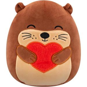 imageSquishmallows Original 5in Chambless The Pink Opossum with Heart Glasses  Official Jazwares Plush LittleBrown Otter