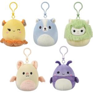 imageSquishmallows Original Clip 5Pack  Boyle Fruit Bat Dianalee Chipmunk Theodore Roadrunner Earling Mushroom Bat Truman TurtleStyle 4