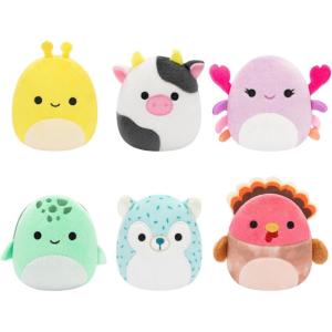 imageSquishmallows Original Micromallows 6Pack  Danny Dinosaur Dane Dragon Malcolm Mushroom Lena Guava Fruit Leonard Lion Noah SealSquad 3