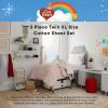 imageFranco Collectibles Squishmallows Bedding Super Soft Microfiber Sheet Set Twin XL College Dorm Essentials Officially Licensed ProductCare Bears