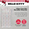 imageFranco Collectibles Squishmallows Bedding Super Soft Microfiber Sheet Set Twin XL College Dorm Essentials Officially Licensed ProductHello Kitty Polka  Bow of the Day