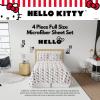imageFranco Collectibles Squishmallows Bedding Super Soft Microfiber Sheet Set Twin XL College Dorm Essentials Officially Licensed ProductHello Kitty Polka  Bow of the Day