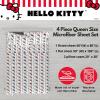 imageFranco Collectibles Squishmallows Bedding Super Soft Microfiber Sheet Set Twin XL College Dorm Essentials Officially Licensed ProductHello Kitty Polka  Bow of the Day