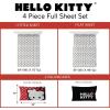 imageFranco Collectibles Squishmallows Bedding Super Soft Microfiber Sheet Set Twin XL College Dorm Essentials Officially Licensed ProductHello Kitty Polka Dots