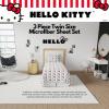 imageFranco Collectibles Squishmallows Bedding Super Soft Microfiber Sheet Set Twin XL College Dorm Essentials Officially Licensed ProductHello Kitty Polka  Bow of the Day