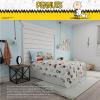 imageFranco Collectibles Squishmallows Bedding Super Soft Microfiber Sheet Set Twin XL College Dorm Essentials Officially Licensed ProductPeanuts  Fun Times