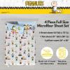 imageFranco Collectibles Squishmallows Bedding Super Soft Microfiber Sheet Set Twin XL College Dorm Essentials Officially Licensed ProductPeanuts  Fun Times