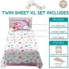 imageFranco Collectibles Squishmallows Bedding Super Soft Microfiber Sheet Set Twin XL College Dorm Essentials Officially Licensed ProductSquishmallows