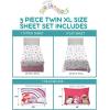 imageFranco Collectibles Squishmallows Bedding Super Soft Microfiber Sheet Set Twin XL College Dorm Essentials Officially Licensed ProductSquishmallows