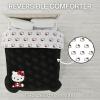 imageFranco Squishmallows Bedding Super Soft Microfiber Reversible Comforter Twin Official Licensed ProductHello Kitty