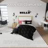 imageFranco Squishmallows Bedding Super Soft Microfiber Reversible Comforter Twin Official Licensed ProductHello Kitty