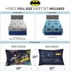 imageFranco Squishmallows Bedding Super Soft Microfiber Sheet Set4 pcs FullBatman