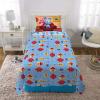 imageFranco Squishmallows Bedding Super Soft Microfiber Sheet Set4 pcs FullBlues Clues