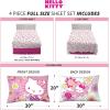 imageFranco Squishmallows Bedding Super Soft Microfiber Sheet Set4 pcs FullHello Kitty