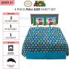 imageFranco Squishmallows Bedding Super Soft Microfiber Sheet Set4 pcs FullMario