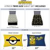 imageFranco Squishmallows Bedding Super Soft Microfiber Sheet Set4 pcs FullMinions the Rise of Gru
