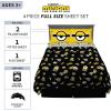 imageFranco Squishmallows Bedding Super Soft Microfiber Sheet Set4 pcs FullMinions the Rise of Gru