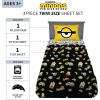 imageFranco Squishmallows Bedding Super Soft Microfiber Sheet Set4 pcs FullMinions the Rise of Gru