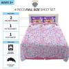 imageFranco Squishmallows Bedding Super Soft Microfiber Sheet Set4 pcs FullPaw Patrol Girls