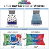 imageFranco Squishmallows Bedding Super Soft Microfiber Sheet Set4 pcs FullPj Masks