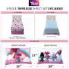imageFranco Squishmallows Bedding Super Soft Microfiber Sheet Set4 pcs FullTrolls World Tour