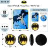 imageFranco Squishmallows Bedding Super Soft Plush Decorative Pillow and Throw Set 40 in x 50 in Official Squishmallows ProductBatman