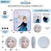 imageFranco Squishmallows Bedding Super Soft Plush Decorative Pillow and Throw Set 40 in x 50 in Official Squishmallows ProductDisney Frozen 2