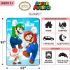 imageFranco Squishmallows Bedding Super Soft Plush Throw Blanket 62 in x 90 in TwinMario