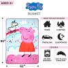 imageFranco Squishmallows Bedding Super Soft Plush Throw Blanket 62 in x 90 in TwinPeppa Pig
