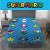 imageFranco Squishmallows Bedding Super Soft Plush Throw Blanket 62 in x 90 in TwinSuper Mario Checkered