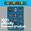 imageFranco Squishmallows Bedding Super Soft Plush Throw Blanket 62 in x 90 in TwinSuper Mario Checkered