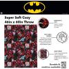 imageFranco Squishmallows Cam Bedding Super Soft Micro Raschel Throw 46 in x 60 in Official Squishmallows ProductBatman  Joker