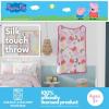 imageFranco Squishmallows Kids Bedding Super Soft Silk Touch Throw 40 in x 50 in Officially Licensed ProductPeppa Pig