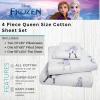 imageFranco Squishmallows Luxury Bedding Super Soft Premium Cotton 4 Piece Sheet Set Queen Official Squishmallows ProductFrozen 2