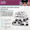 imageFranco Squishmallows Luxury Bedding Super Soft Premium Cotton 4 Piece Sheet Set Queen Official Squishmallows ProductLol Surprise