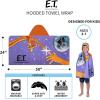 imageSquishmallows Kids Super Soft BathPoolBeach Soft Cotton Terry Hooded Towel Wrap 24 in x 50 in Officially Licensed Product By FrancoEt the Extra Terrestrial