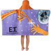 imageSquishmallows Kids Super Soft BathPoolBeach Soft Cotton Terry Hooded Towel Wrap 24 in x 50 in Officially Licensed Product By FrancoEt the Extra Terrestrial