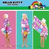 imageSquishmallows Kids Super Soft BathPoolBeach Soft Cotton Terry Hooded Towel Wrap 24 in x 50 in Officially Licensed Product By FrancoHello Kitty  Friends