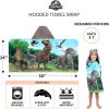 imageSquishmallows Kids Super Soft BathPoolBeach Soft Cotton Terry Hooded Towel Wrap 24 in x 50 in Officially Licensed Product By FrancoJurassic World