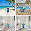 imageSquishmallows Kids Super Soft BathPoolBeach Soft Cotton Terry Hooded Towel Wrap 24 in x 50 in Officially Licensed Product By FrancoMulticolour