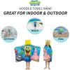 imageSquishmallows Kids Super Soft BathPoolBeach Soft Cotton Terry Hooded Towel Wrap 24 in x 50 in Officially Licensed Product By FrancoMulticolour