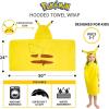 imageSquishmallows Kids Super Soft BathPoolBeach Soft Cotton Terry Hooded Towel Wrap 24 in x 50 in Officially Licensed Product By FrancoPokemon Pikachu
