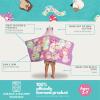 imageSquishmallows Kids Super Soft BathPoolBeach Soft Cotton Terry Hooded Towel Wrap 24 in x 50 in Officially Licensed Product By FrancoSquishmallows Cienna