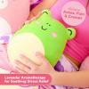 imageSquishmallows Wendy The Frog by Relatable Microwavable Heating Pad for Period Cramps Cuddly Plushies Great Gift Ideas for Loved Ones of All Ages Includes 1 Lavender Scented Heating Pad PlushyWendy