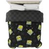 imageFranco Squishmallows Bedding Super Soft Microfiber Reversible Comforter Twin Official Licensed ProductBlack  Spongebob Squarepants