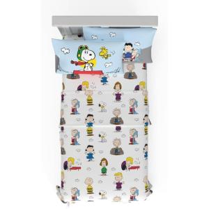 imageFranco Collectibles Squishmallows Bedding Super Soft Microfiber Sheet Set Twin XL College Dorm Essentials Officially Licensed ProductPeanuts  Fun Times