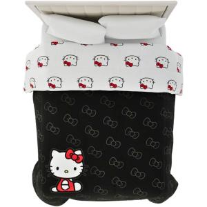 imageFranco Squishmallows Bedding Super Soft Microfiber Reversible Comforter Twin Official Licensed ProductHello Kitty
