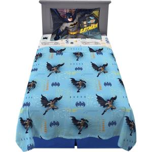imageFranco Squishmallows Bedding Super Soft Microfiber Sheet Set4 pcs FullBatman