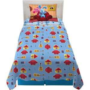 imageFranco Squishmallows Bedding Super Soft Microfiber Sheet Set4 pcs FullBlues Clues